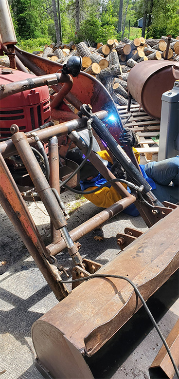tractor loader tube replacement
