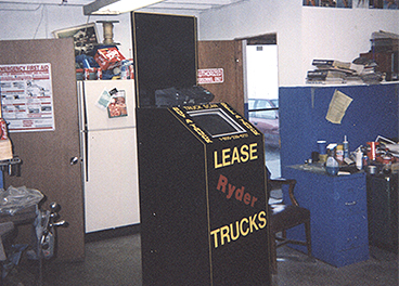 completed custom computer kiosk