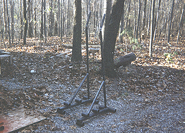 electrician's wire spool rack